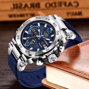 Relojes Hombre Deporte Reloj De Pulsera Impermeable De Cuarz